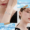 100Pcs 10 Styles Tibetan Style Alloy Bead Frame FIND-YW0007-62-6