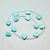 Synthetic Turquoise Beads Strands G-Q948-52-2