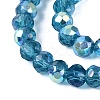 AB Color Plated Transparent Glass Rondelle Beads Strands EGLA-T029-2mm-10O-3