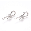 Brass Stud Earring Findings X-KK-L198-010P-1