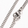 Tarnish Resistant 316 Surgical Stainless Steel Venetian Chains Necklaces NJEW-JN01293-02-2