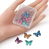 10Pcs 5 Colors Printed Alloy Pendants ENAM-YW0003-19-3