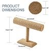 T Bar Straw Rope Bracelet/Bangle Display Stands BDIS-N019-03-4