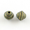 Bicone Zinc Alloy Beads X-PALLOY-R065-193-LF-1