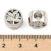 Alloy European Beads Rhinestone Settings FIND-E041-24P-3