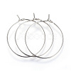316L Surgical Stainless Steel Hoop Earring Findings STAS-G130-03P-1