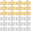 100Pcs 2 Colors Alloy Pendants FIND-SP0002-35-1