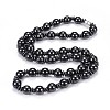 Synthetic Magnetic Hematite Jewelry Sets SJEW-F201-02-2