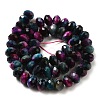 Natural Rainbow Tiger Eye Beads Strands G-NH0002-D01-04-3