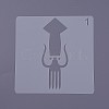 Kids Cartoon Plastic Hollow Drawing Stencil DIY-F025-B07-2
