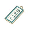 MBTI Theme Alloy Enamel Pendants LS-ENAM-I083-01G-02-2