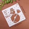 16 Sheets 16 Style PET Drawing Stencil DIY-SZ0003-80-2