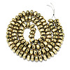Electroplate Non-magnetic Synthetic Hematite Beads Strands X-G-S352-51-2