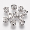Brass Micro Pave Grade AAA Cubic Zirconia Pendants ZIRC-G086-09P-NR-1