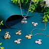 16Pcs 2 Colors Ion Plating(IP) 304 Stainless Steel Pendants STAS-UN0045-02-2