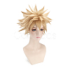 Short Blonde Wavy Cosplay Party Wigs OHAR-I015-03-9