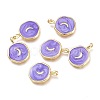 Brass Enamel Pendants LS-KK-K248-01G-1
