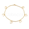 304 Stainless Steel Charm Anklets AJEW-H103-01-3