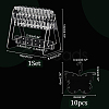 1 Set Transparent Acrylic Earring Display Stands EDIS-PH0001-54A-2
