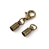 Brass Lobster Claw Clasps FIND-WH0044-78AB-2