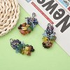 Natural Chip Gemstone Pendant Decorations HJEW-JM00213-6