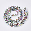 Translucent Electroplate Glass Beads Strands EGLA-T020-03A-2