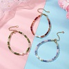 Dyed Natural Malaysia Jade & Natural Cultured Freshwater Pearl Beaded Bracelets for Women BJEW-JB13154-1