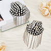 Fashionable Punk Style Chain Tassel Epaulettes DIY-WH0304-475P-4