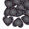 Printed Basswood Pendants WOOD-S045-011C-1