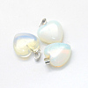 Heart Opalite Pendants G-Q371-10-2