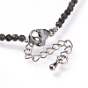 Natural Obsidian Beaded Necklaces NJEW-JN02492-09-3
