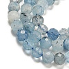 Natural Aquamarine Beads Strands G-F509-10-4mm-01-3