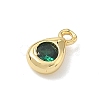 Brass Micro Pave Cubic Zirconia Charms KK-G548-20G-04-2