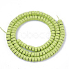 Spray Painted Non-magnetic Synthetic Hematite Beads Strands G-T116-27-06-2