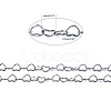 Tarnish Resistant 304 Stainless Steel Cross Chains CHS-K001-56-2