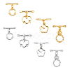 PandaHall Elite 8Set 4 Style Brass Toggle Clasps KK-PH0001-88-1