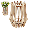 Wooden Vase Building Kits for Flowers Bouquet DIY-WH0899-68A-1
