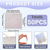 50Pcs Laser Paper Necklace Earring Display Cards CDIS-TA0001-55-3