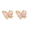 Light Gold Plated Alloy Charms X-ENAM-T009-03E-2