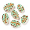 Printed Natural Shell Beads BSHE-G037-01A-1