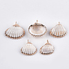 Electroplate Sea Shell Pendants X-SSHEL-T006-02-1