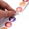 Flat Round Paper Thank You Stickers DIY-C042-12F-5