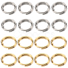 400Pcs 2 Colors 304 Stainless Steel Split Rings STAS-SC0005-99-1