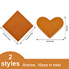 16Pcs 16 Style PU Imitation Leather Bookmarks FIND-GL0001-38-2