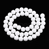 Opaque Solid Color Glass Beads Strands X-GLAA-T032-P8mm-02-3