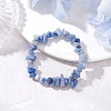 Dyed & Heated Natural Blue Aventurine Chip Beaded Stretch Bracelets for Men Women BJEW-JB12089-01-1