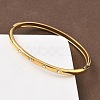 304 Stainless Steel Hinged Bangles for Women BJEW-C132-02G-2