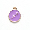 Alloy Enamel Pendants X-ENAM-S124-01B-01F-2