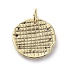 Brass Micro Pave Cubic Zirconia Pendants ZIRC-G157-03-3