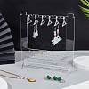 Acrylic Earring Display Stands EDIS-WH0029-86-4